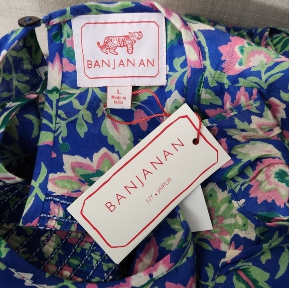 New!Banjanan Iris Dress in Poppy Mallow Surf - Picture 13 of 16